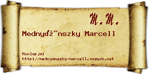 Mednyánszky Marcell névjegykártya