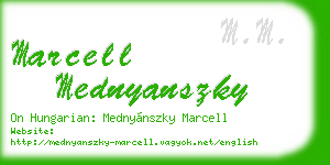 marcell mednyanszky business card