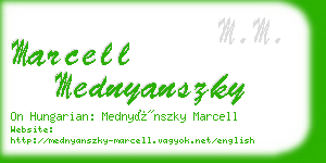 marcell mednyanszky business card